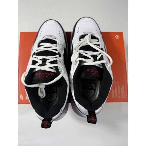 New Nike Air Monarch IV Shoes Mens White Black Red Size 7 Running 415445 101 - Picture 8 of 10